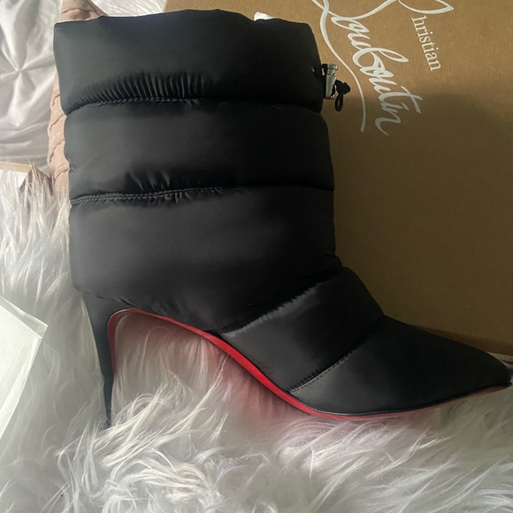 Christian Louboutin Shoes - New Christian Louboutin Astro Pointe Quilted Black Booties 37.5 7/7.5 MSRP $1095
